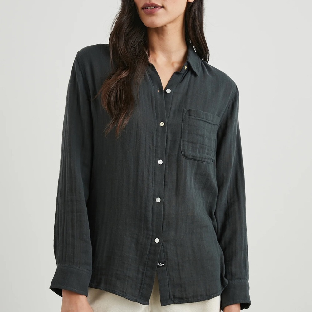 Rails “Ellis” Washed Black Shirt